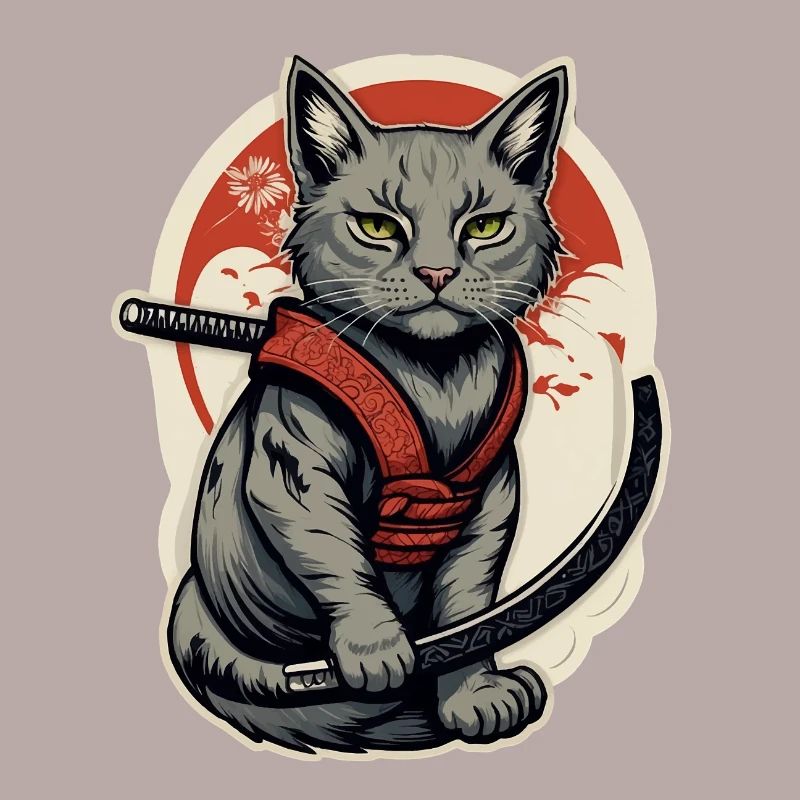 Katze Samurai