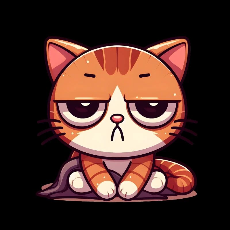 Cute bored cat