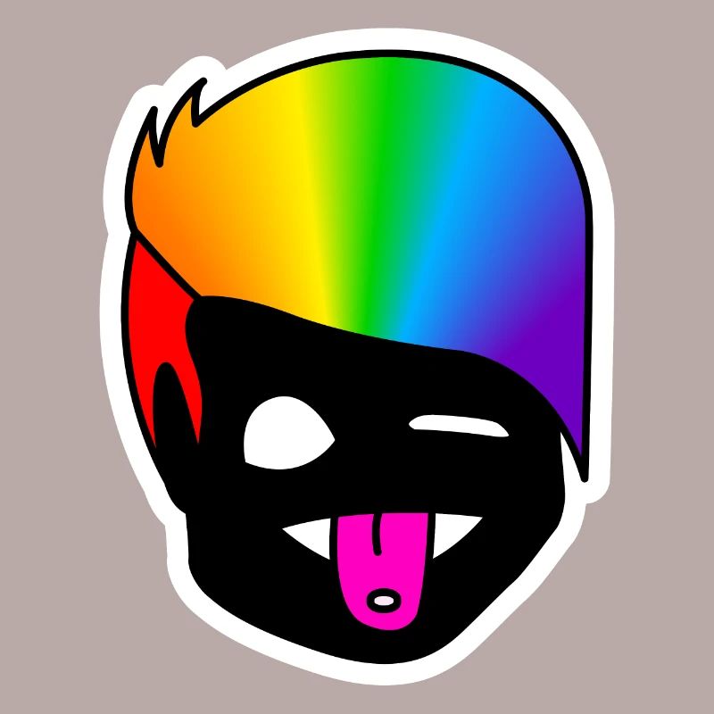 Langue clin d’œil : Collant Queer Pride