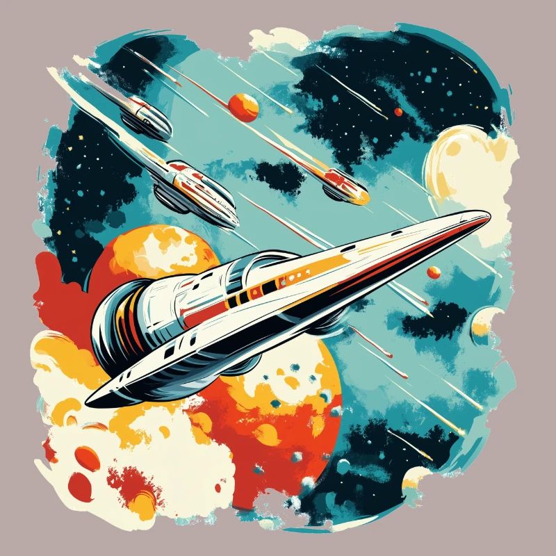 Future flight: Galactic space fleet in action