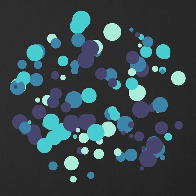 Motif cercles abstraits