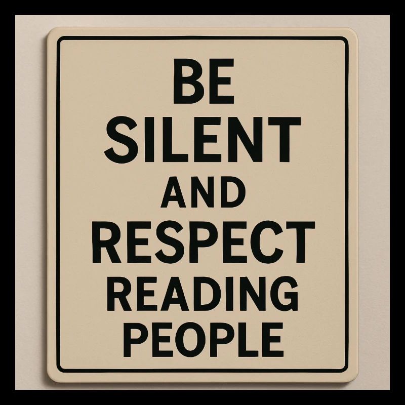 Respectez ceux qui lisent