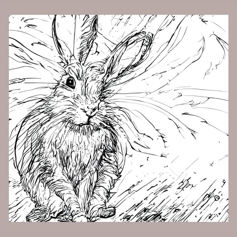 Drawn hare