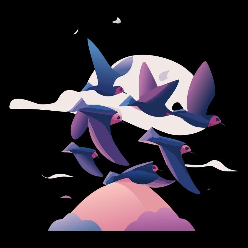Birds above the Clouds (Dreamy Animals Collection)
