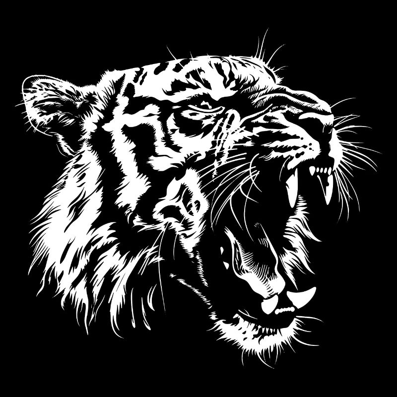Roaring Tiger Head