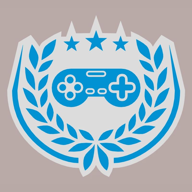 Controller Retro Sterne Lorbeerkranz