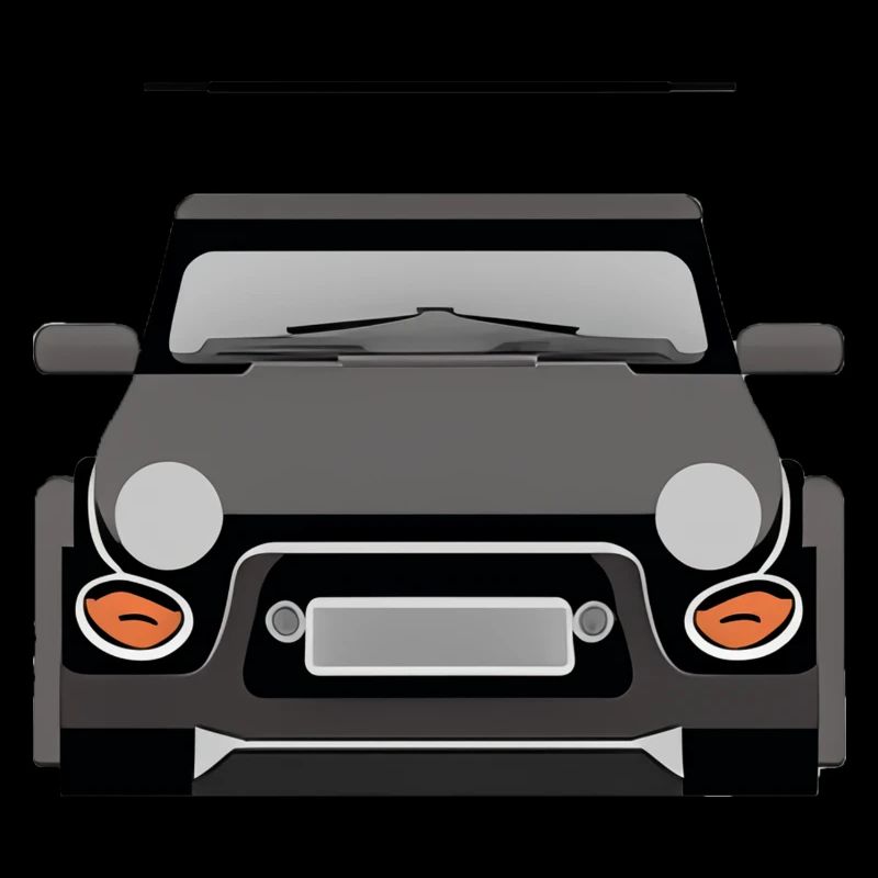 Minimalistisches Auto frontal
