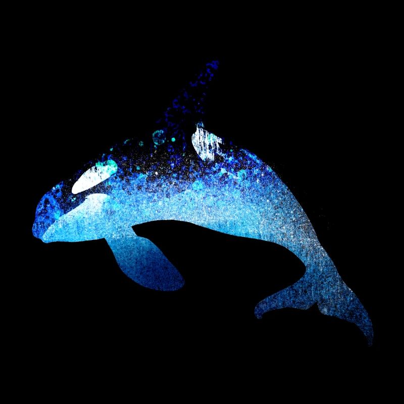 wal,bleu,poisson,peinture,art,bleu,mer
