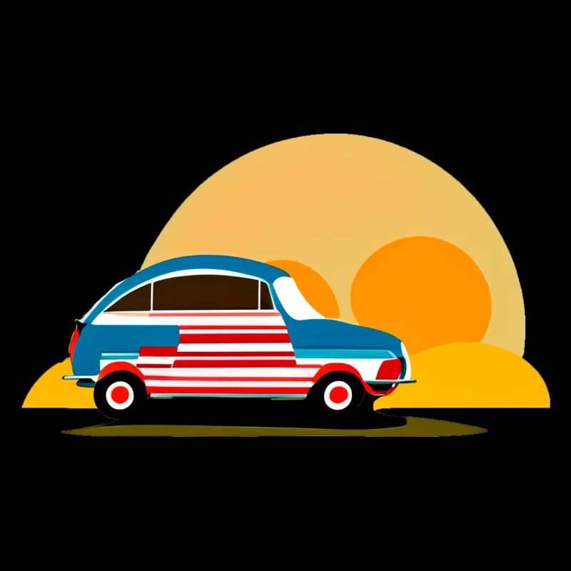 in den Sonnenuntergang