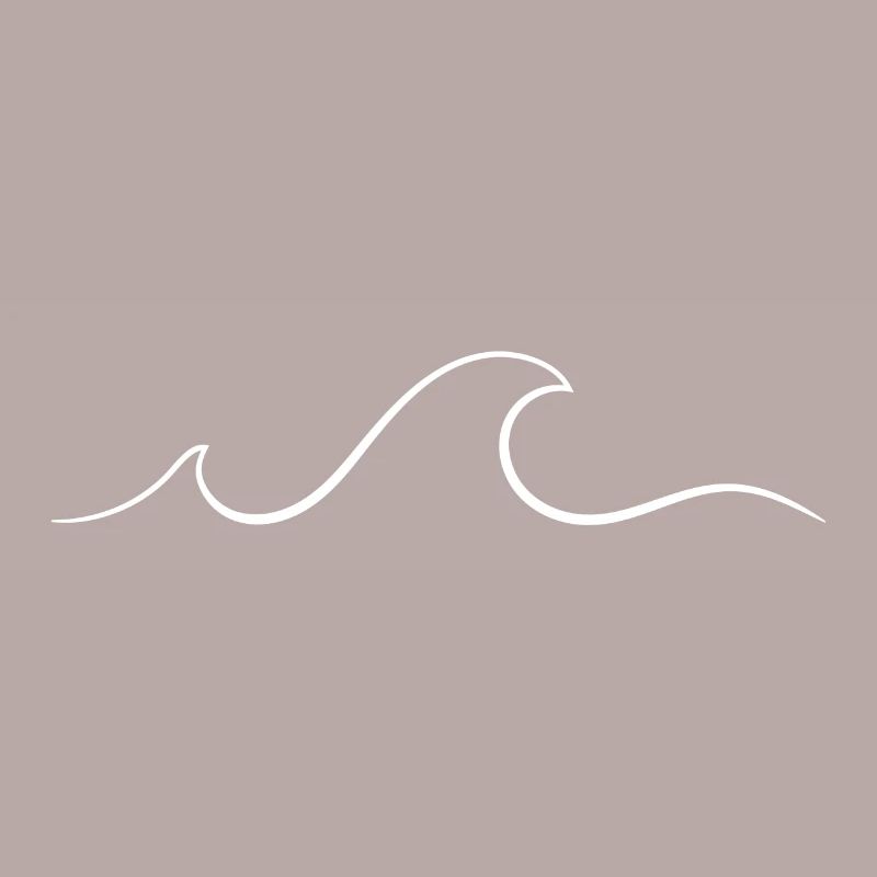 White minimalist wave