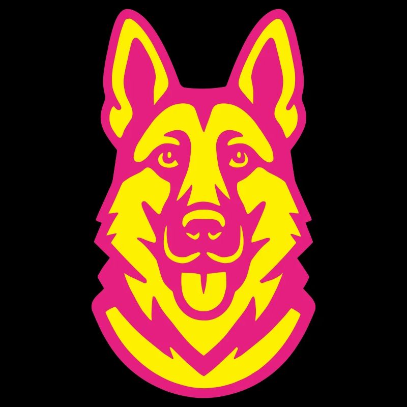 Schäferhund Pop-Art