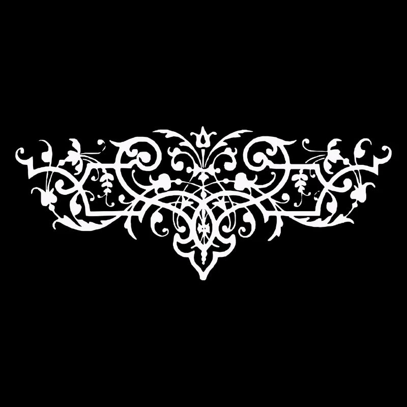 Baroque ornament pattern female beautiful abstract