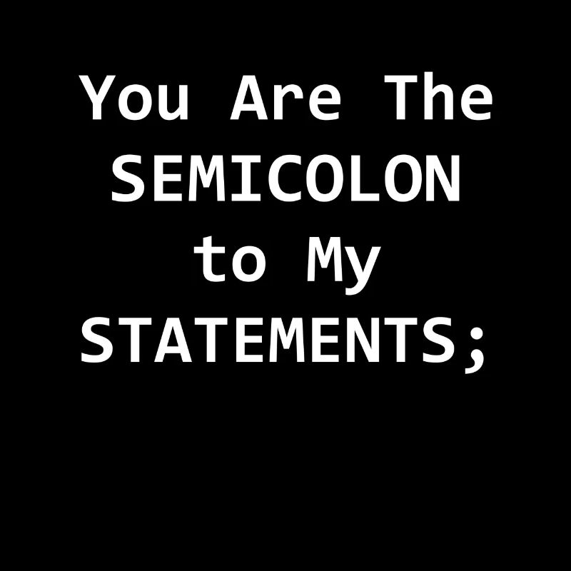 Programmer Semicolion Computer Science Gift