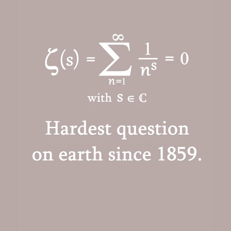 Riemann Zeta function math mathematician nerd