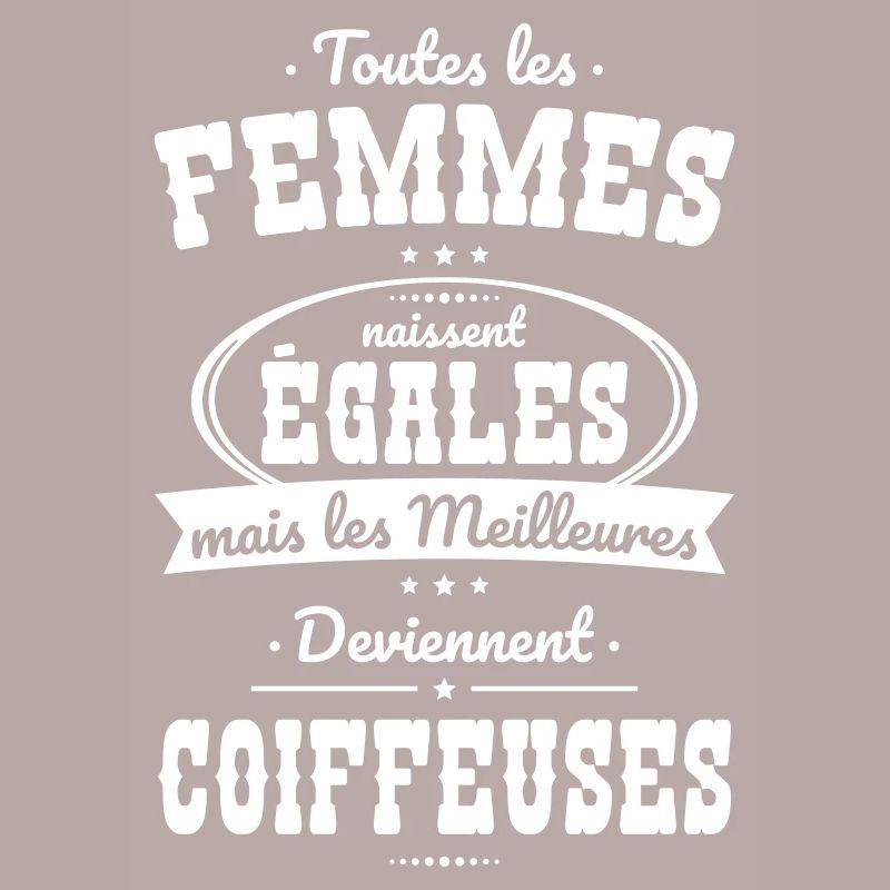 Femmes égales les meilleures deviennent coiffeuses