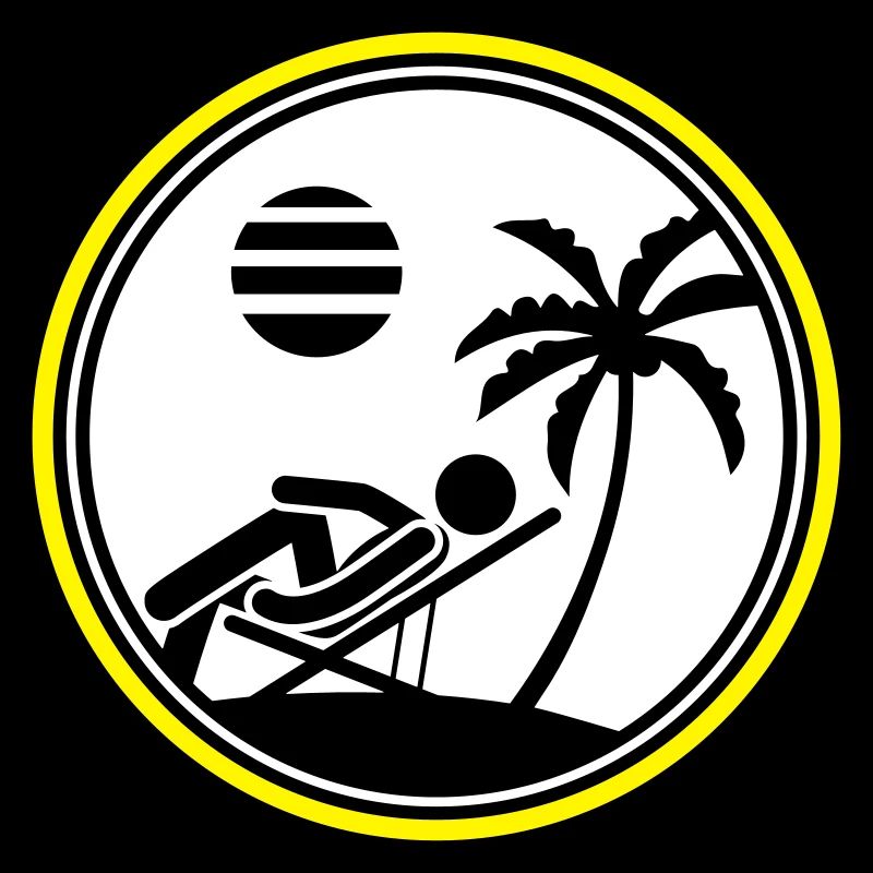Île symbole d’été Palme Chillen