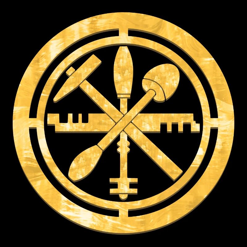Glaser Zunft Logo Wappen Gold