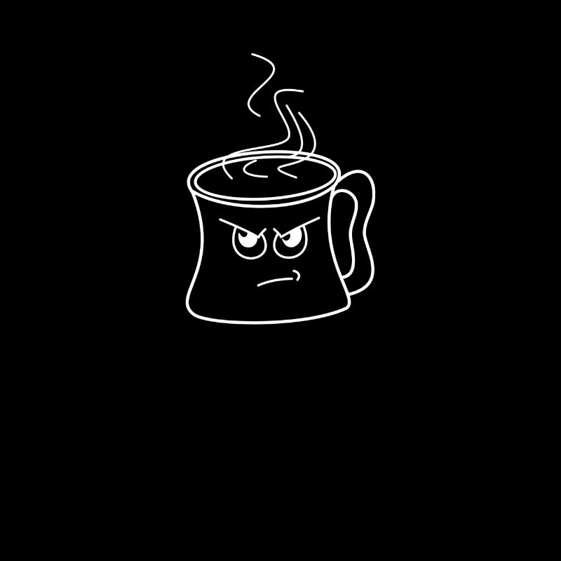 Tasse de café énervé