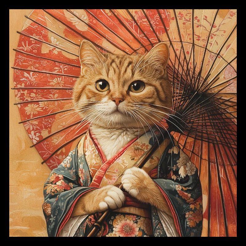 Cat Kimono Japan
