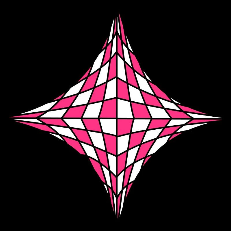 Square in optical illusion