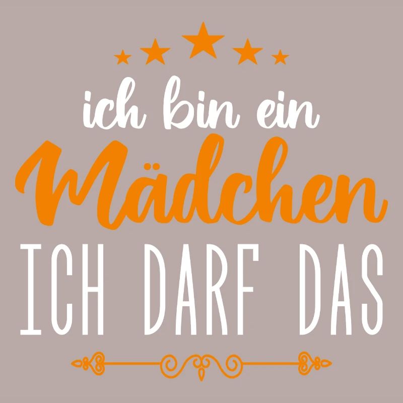 Baby Mädchen Ich darf das, ich bin ein Mädchen