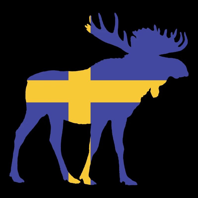 Suède Drapeau Cerf Eligard