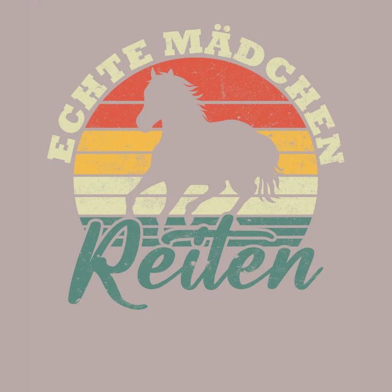Echte mädchen reiten