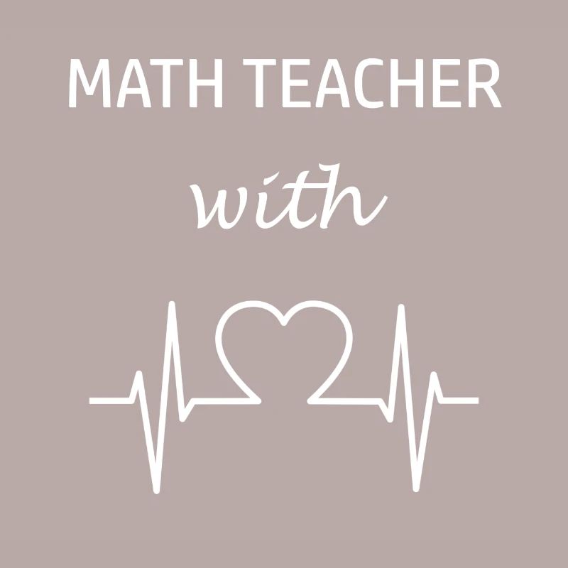 Professeur de mathématiques Professeur de mathématiques avec professeur de cœur Math