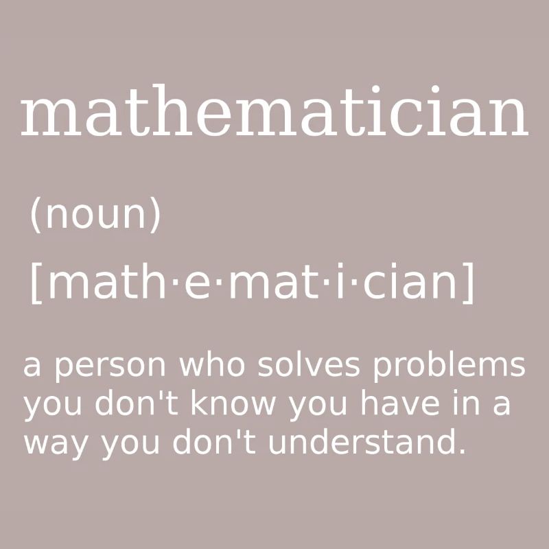 Mathématicien Math Math Nerd Professeur de mathématiques