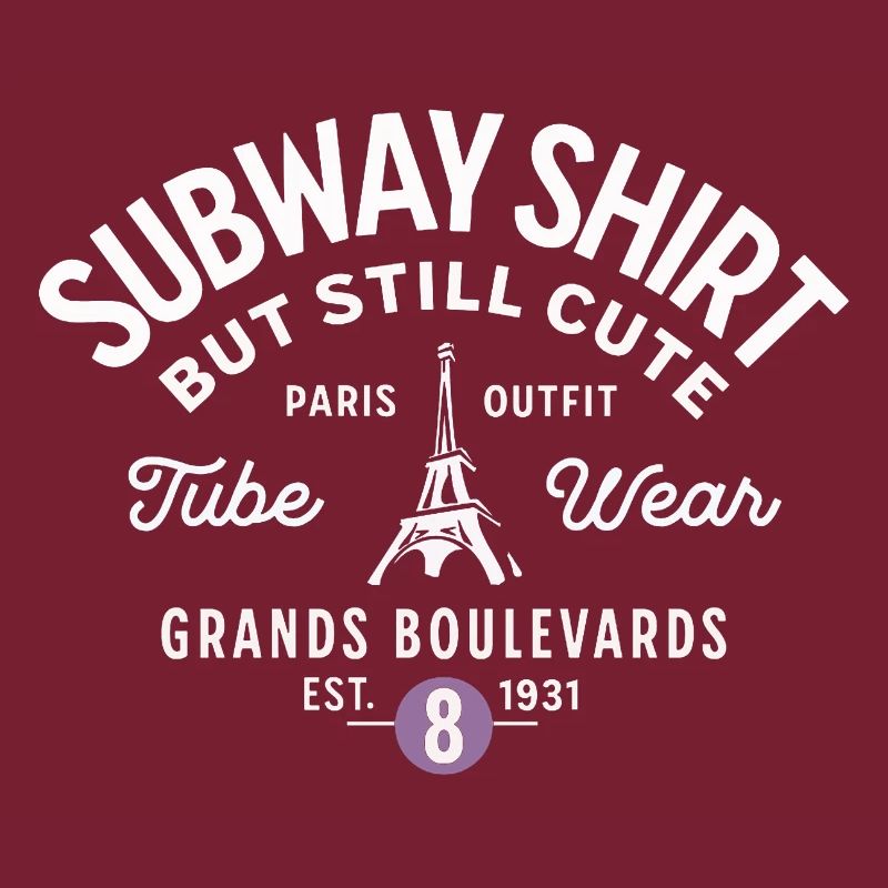 Paris subway shirt Grands Boulevards