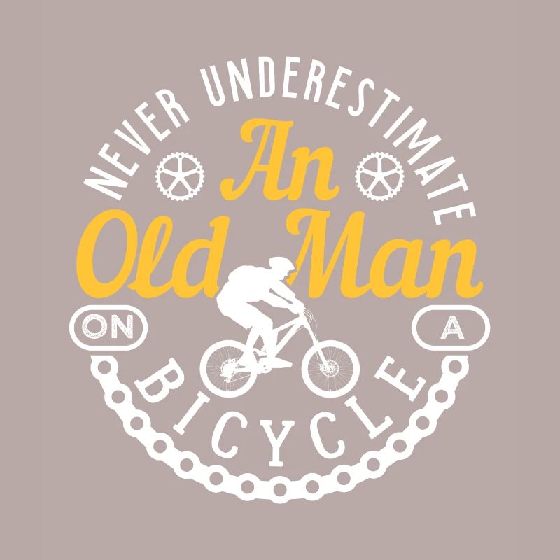 Never Understimate An Old Man On A Bicycle