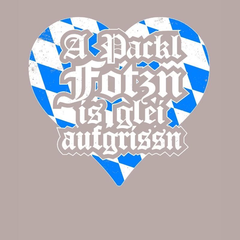 A Packl Gift Dialect Bavaria Funny Heart