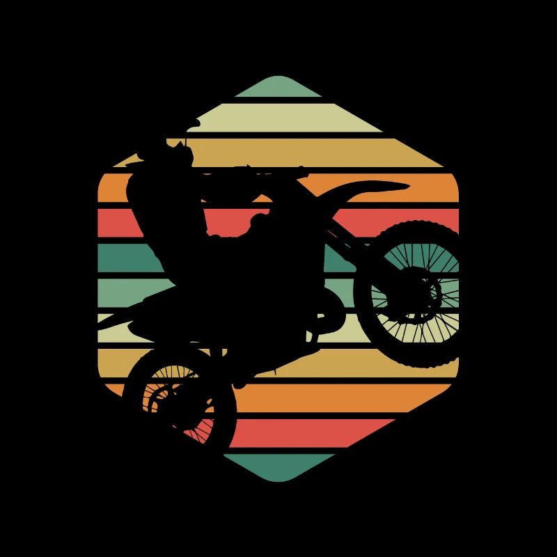 Retro Old School Motorrad Geschenk T-Shirt
