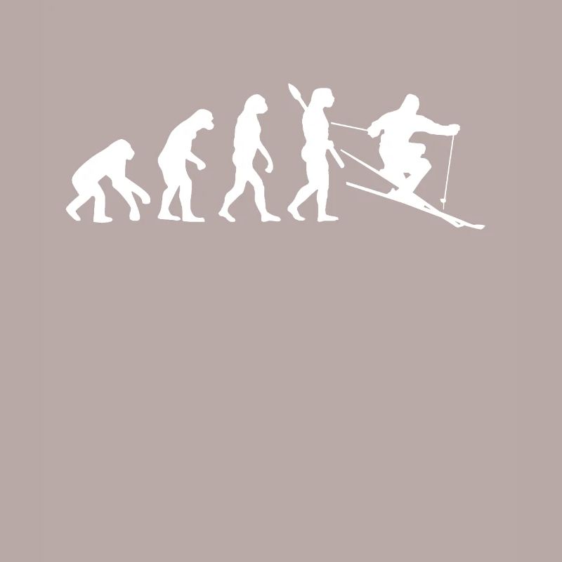 Skifahrer Evolution