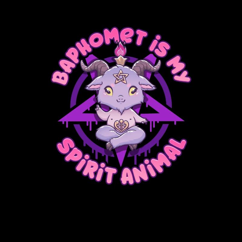 Baphomet est mon esprit Animal T-Shirt occulte 666