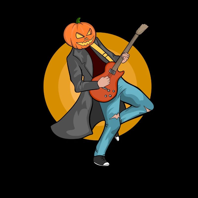 Pumpkin Head guitariste guitariste guitariste