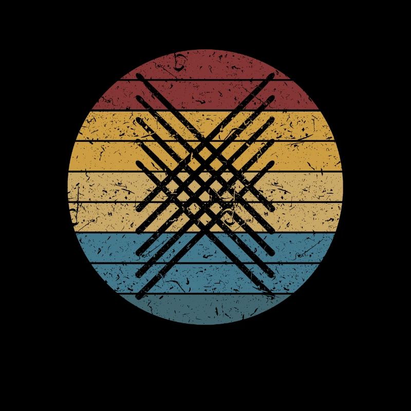 Graphique de bâtons de batteur de batterie cool