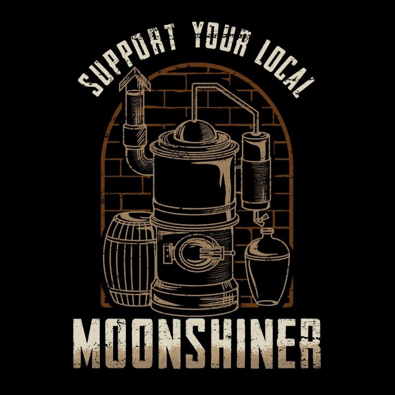 Support Your Local Moonshiner - Schnaps Cadeaux