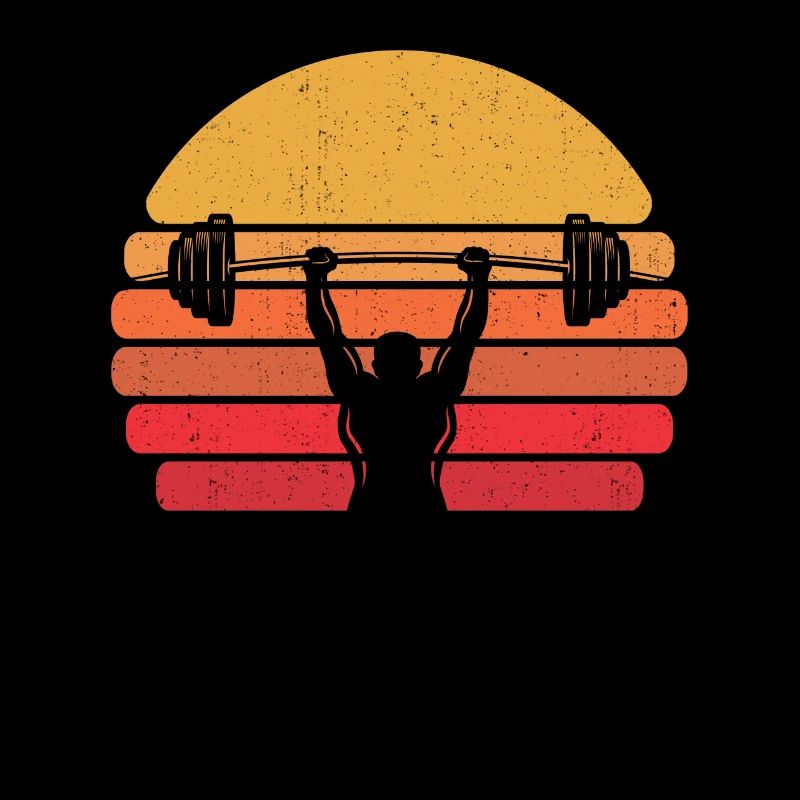 Rétro triangle de force vintage Powerlifting