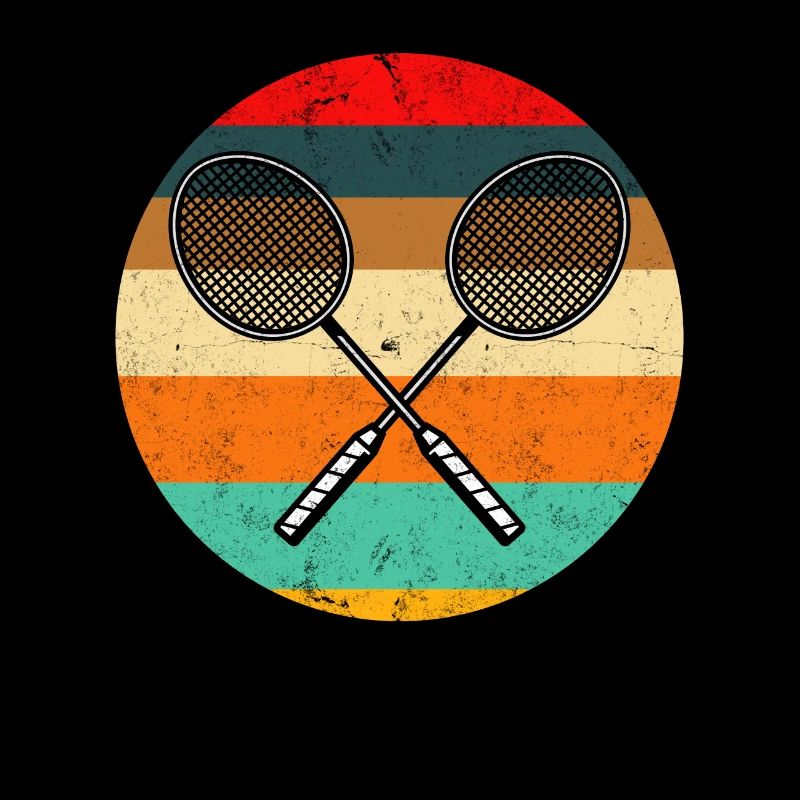 Retro Badminton Badminton Player Gift
