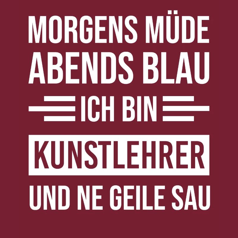 Morgens Müde Abends Blau Kunstlehrer