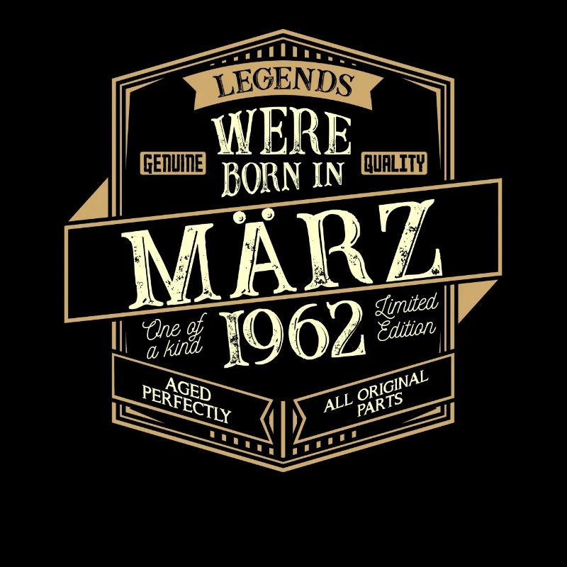 März 1962 Geburtstag Mann