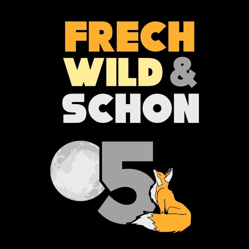 5 Jahre Geburtstag Junge Mädchen Fuchs