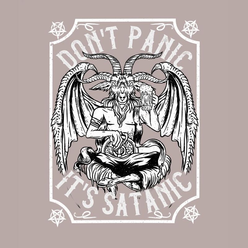 Ne paniquez pas C’est satanique I Baphomet Occulte