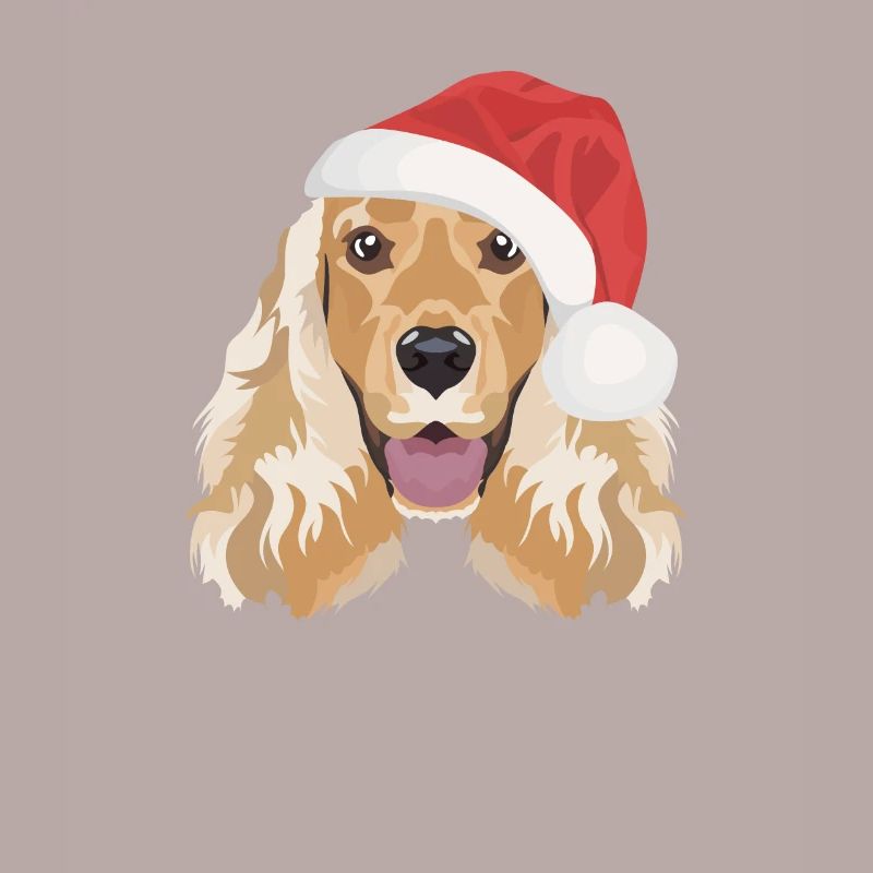Deutsch Cocker Spaniel Merry Christmas