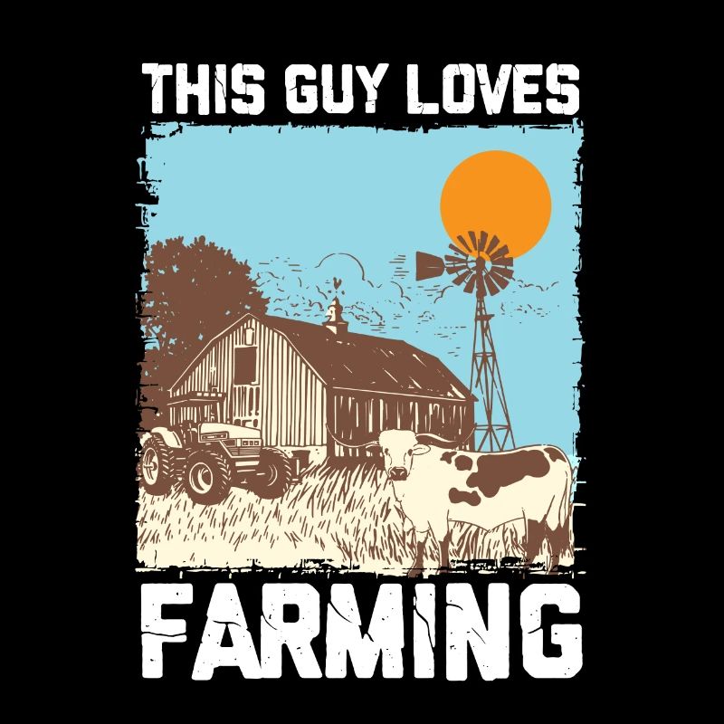This Guy Loves Farming I Bauer lustig