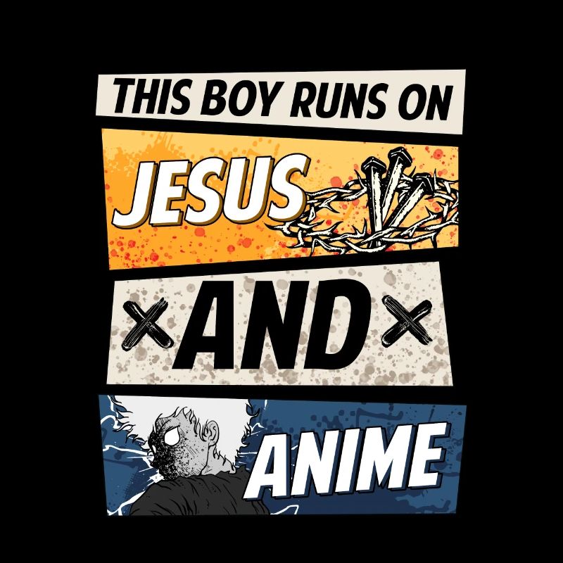 This Boy Runs On Jesus And Anime I kawaii chibi
