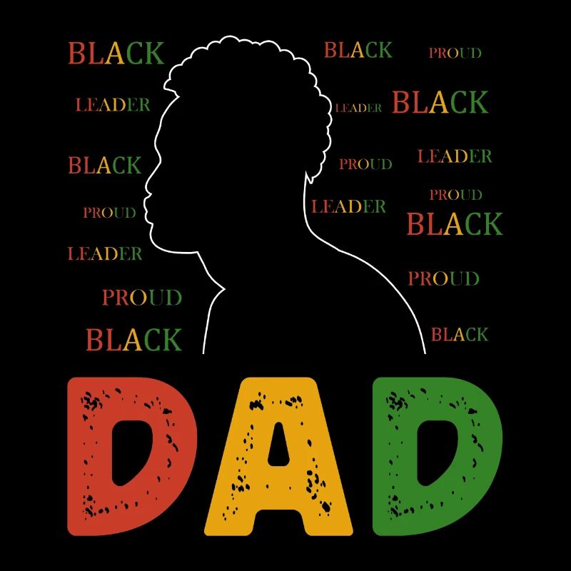 Schwarzer Vater Stolz Afrikanischer Vater