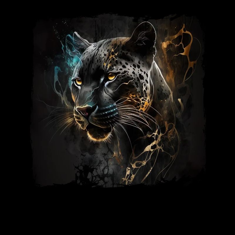 Schwarzer Panther Großkatze