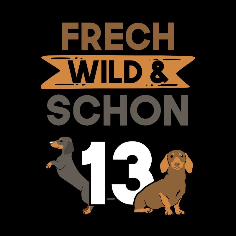 13 Jahre Geburtstag Junge Mädchen Dackel